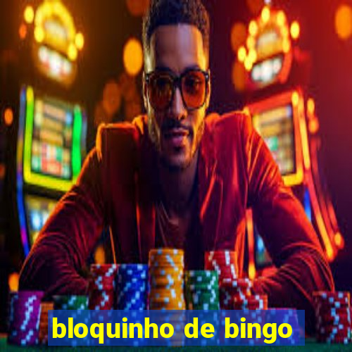 bloquinho de bingo