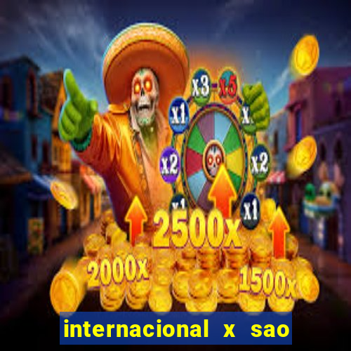 internacional x sao paulo palpite