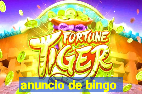 anuncio de bingo