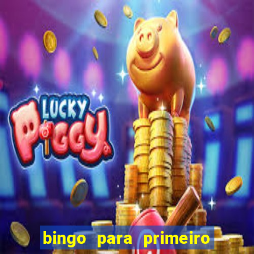 bingo para primeiro dia de aula