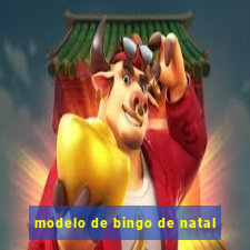 modelo de bingo de natal