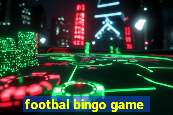 footbal bingo game