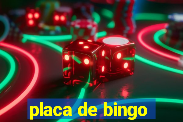 placa de bingo