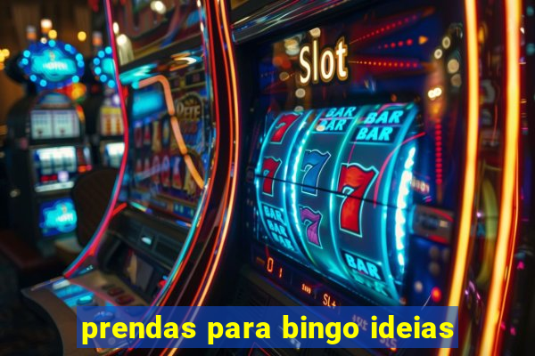 prendas para bingo ideias