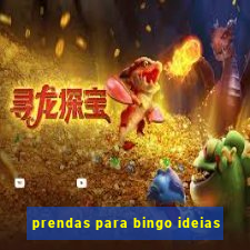 prendas para bingo ideias