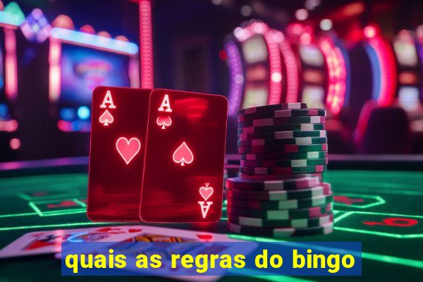 quais as regras do bingo