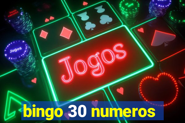 bingo 30 numeros