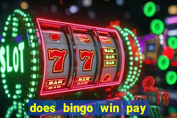 does bingo win pay real money