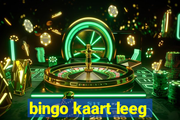 bingo kaart leeg