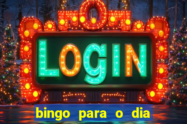 bingo para o dia do estudante