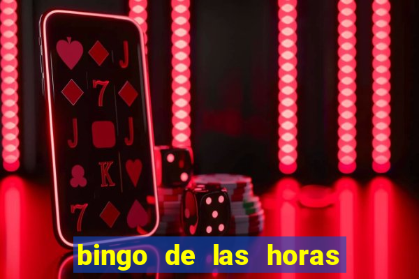 bingo de las horas para imprimir