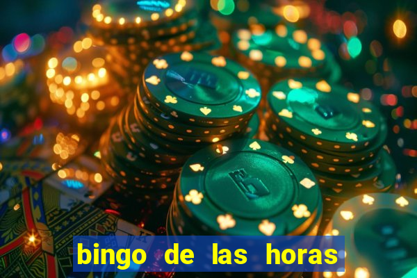 bingo de las horas para imprimir