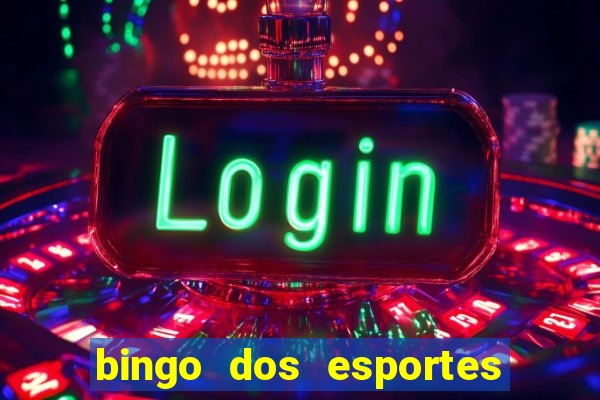 bingo dos esportes para imprimir