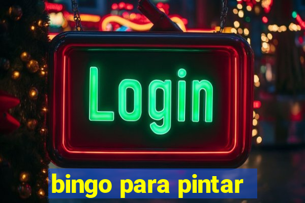 bingo para pintar