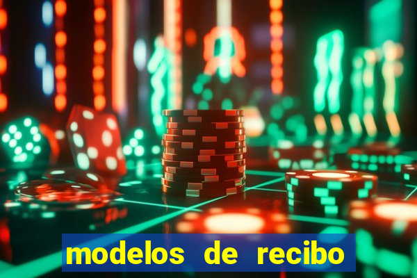 modelos de recibo de pagamento word