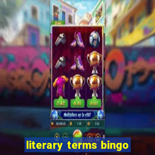 literary terms bingo