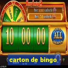 carton de bingo