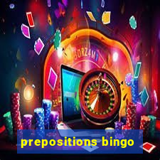 prepositions bingo