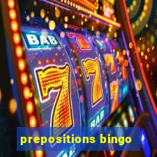 prepositions bingo