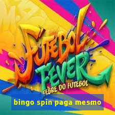 bingo spin paga mesmo