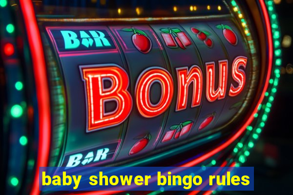 baby shower bingo rules