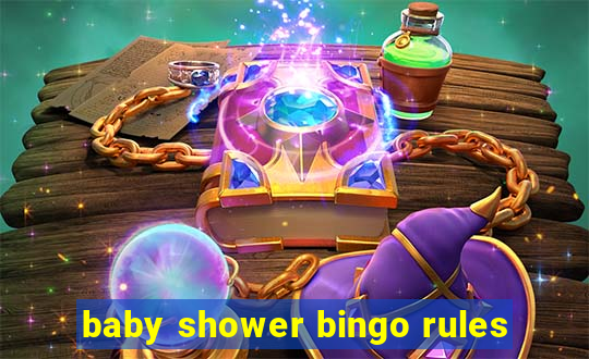 baby shower bingo rules