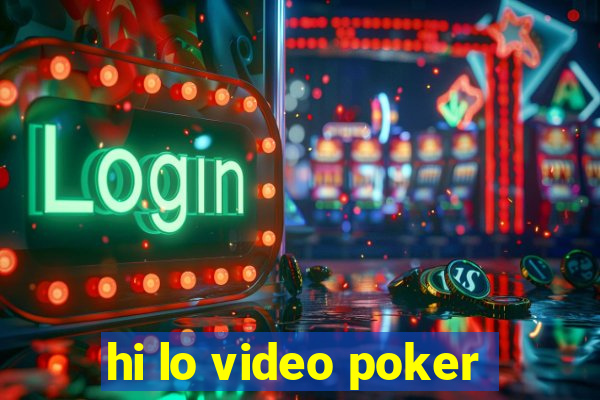 hi lo video poker