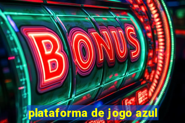 plataforma de jogo azul