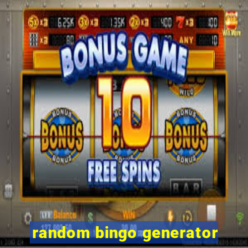 random bingo generator