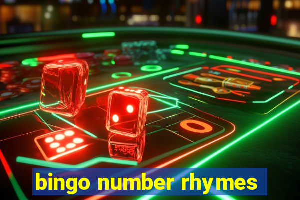 bingo number rhymes