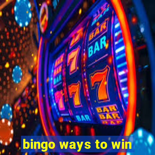 bingo ways to win