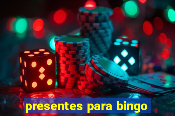 presentes para bingo