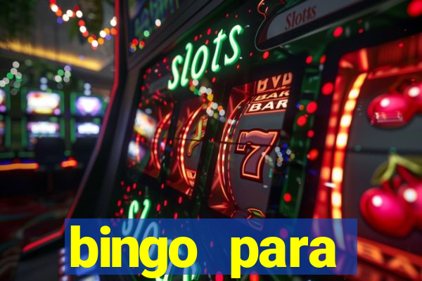 bingo para despedida de solteira para imprimir