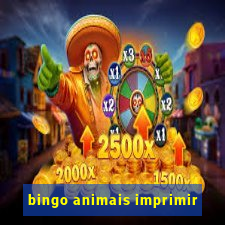 bingo animais imprimir