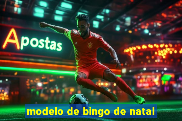 modelo de bingo de natal