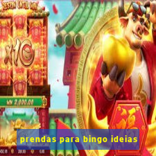 prendas para bingo ideias