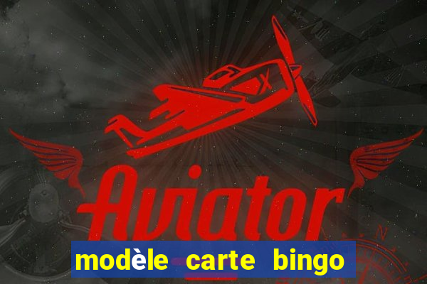 modèle carte bingo quarantaine gratuit