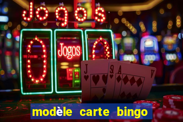 modèle carte bingo quarantaine gratuit