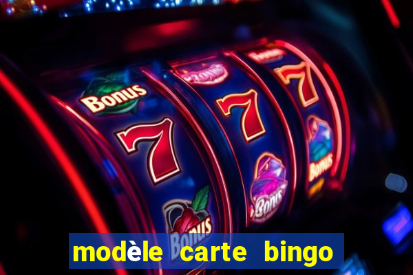 modèle carte bingo quarantaine gratuit