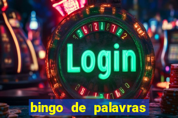 bingo de palavras 3 ano