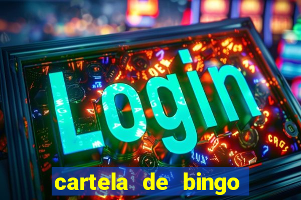 cartela de bingo cha de panela