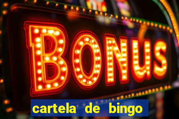 cartela de bingo cha de panela